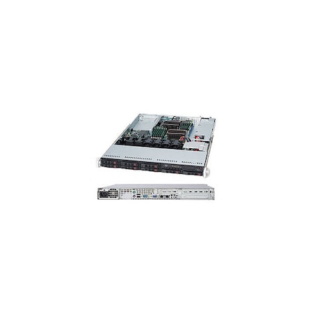 Supermicro SuperChassis 600W 1U Rackmount Server Chassis (Black), CSE-113TQ-600WB CSE-113TQ-600WB